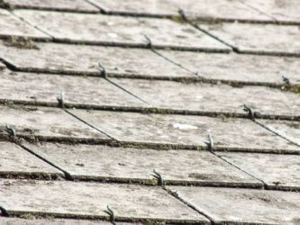 Matériau en amiante ciment (eternit)