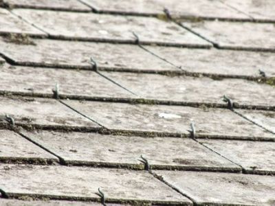 Matériau en amiante ciment (eternit)